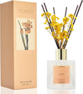 Reed Diffuser - Warm Vanilla Scented Diffuser with 8 Sticks Home Fragrance Reed Diffuser for Bathroom Shelf Decor, product