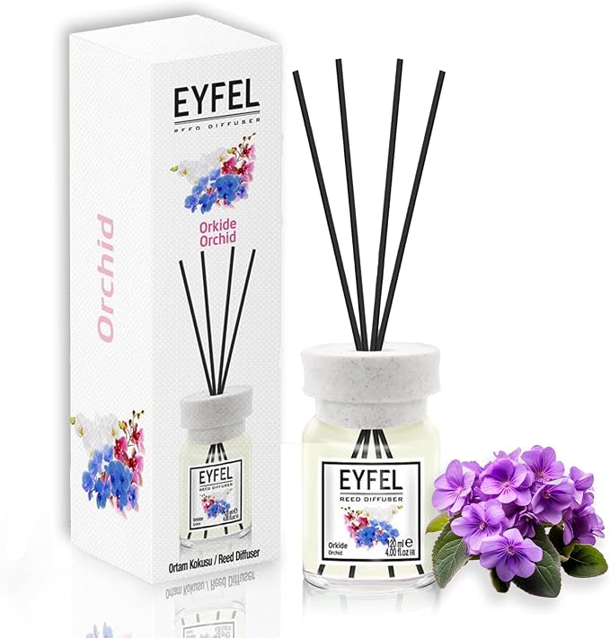 Reed Diffusers for Home – Fresh & Floral Reed Diffuser Set 4.05 fl oz Oil Diffuser Sticks, Bathroom Diffuser, Home