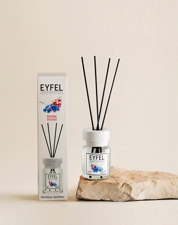 Reed Diffusers for Home – Fresh & Floral Reed Diffuser Set 4.05 fl oz Oil Diffuser Sticks, Bathroom Diffuser, Home