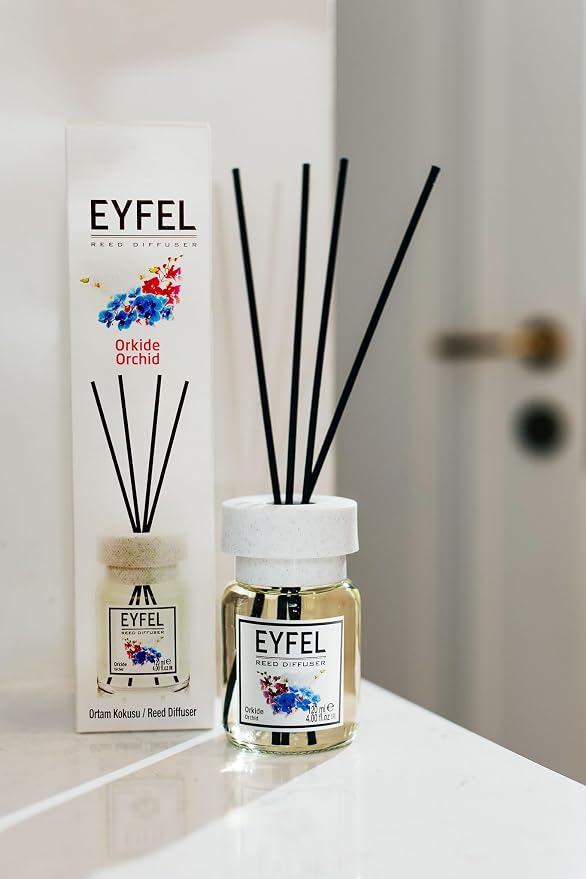 Reed Diffusers for Home – Fresh & Floral Reed Diffuser Set 4.05 fl oz Oil Diffuser Sticks, Bathroom Diffuser, Home