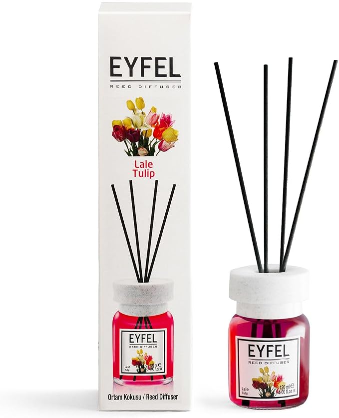 Reed Diffusers for Home – Fresh & Floral Reed Diffuser Set 4.05 fl oz Oil Diffuser Sticks, Bathroom Diffuser, Home