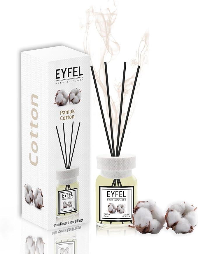 Reed Diffusers for Home – Fresh & Floral Reed Diffuser Set 4.05 fl oz Oil Diffuser Sticks, Bathroom Diffuser, Home
