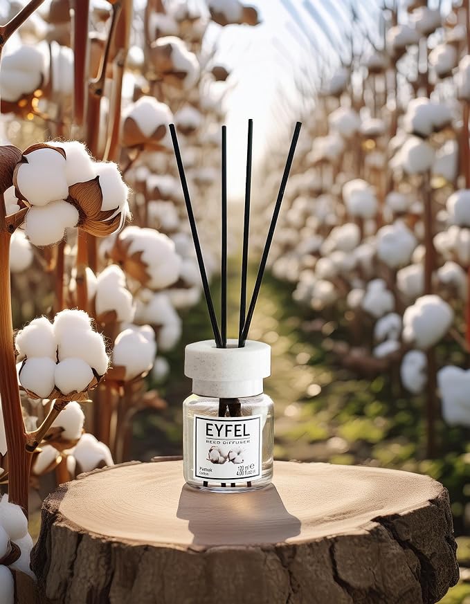 Reed Diffusers for Home – Fresh & Floral Reed Diffuser Set 4.05 fl oz Oil Diffuser Sticks, Bathroom Diffuser, Home