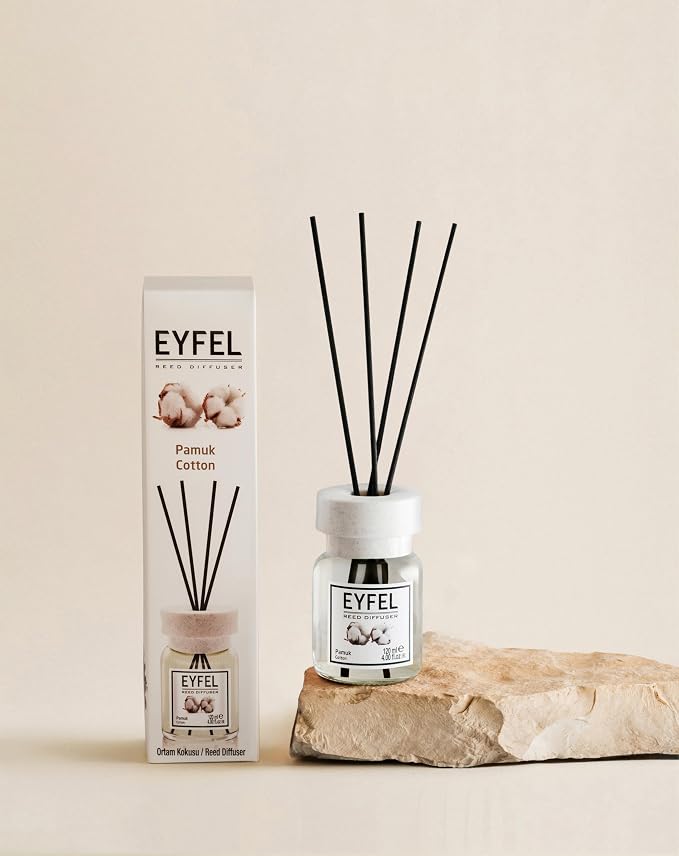 Reed Diffusers for Home – Fresh & Floral Reed Diffuser Set 4.05 fl oz Oil Diffuser Sticks, Bathroom Diffuser, Home