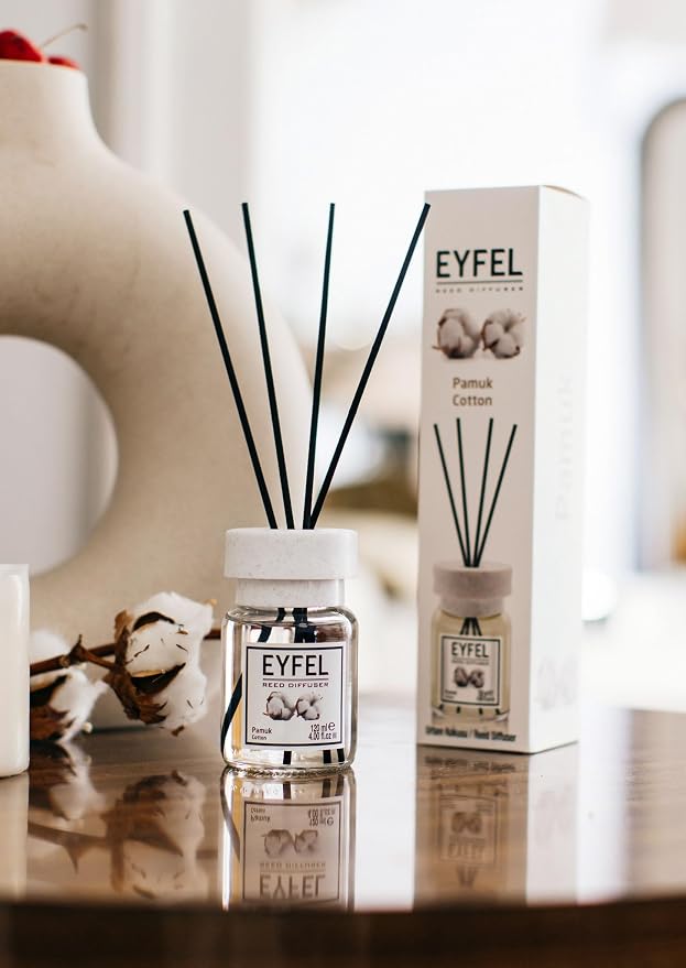 Reed Diffusers for Home – Fresh & Floral Reed Diffuser Set 4.05 fl oz Oil Diffuser Sticks, Bathroom Diffuser, Home