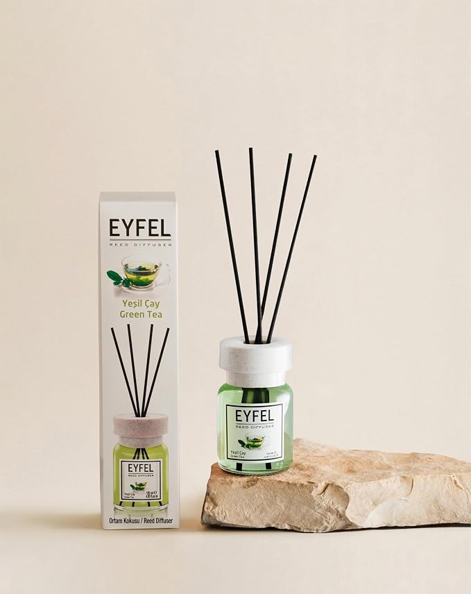 Reed Diffusers for Home – Fresh & Floral Reed Diffuser Set 4.05 fl oz Oil Diffuser Sticks, Bathroom Diffuser, Home