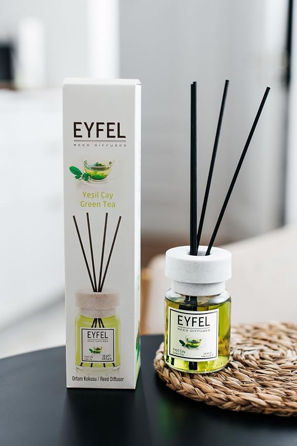 Reed Diffusers for Home – Fresh & Floral Reed Diffuser Set 4.05 fl oz Oil Diffuser Sticks, Bathroom Diffuser, Home