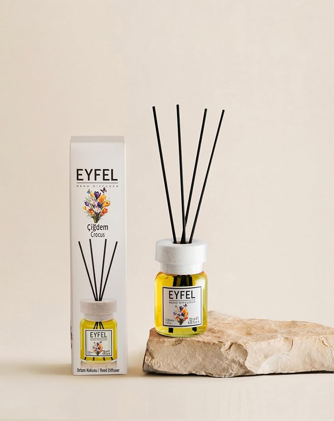 Reed Diffusers for Home – Fresh & Floral Reed Diffuser Set 4.05 fl oz Oil Diffuser Sticks, Bathroom Diffuser, Home
