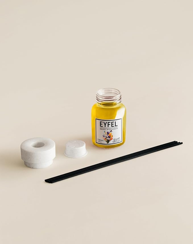 Reed Diffusers for Home – Fresh & Floral Reed Diffuser Set 4.05 fl oz Oil Diffuser Sticks, Bathroom Diffuser, Home