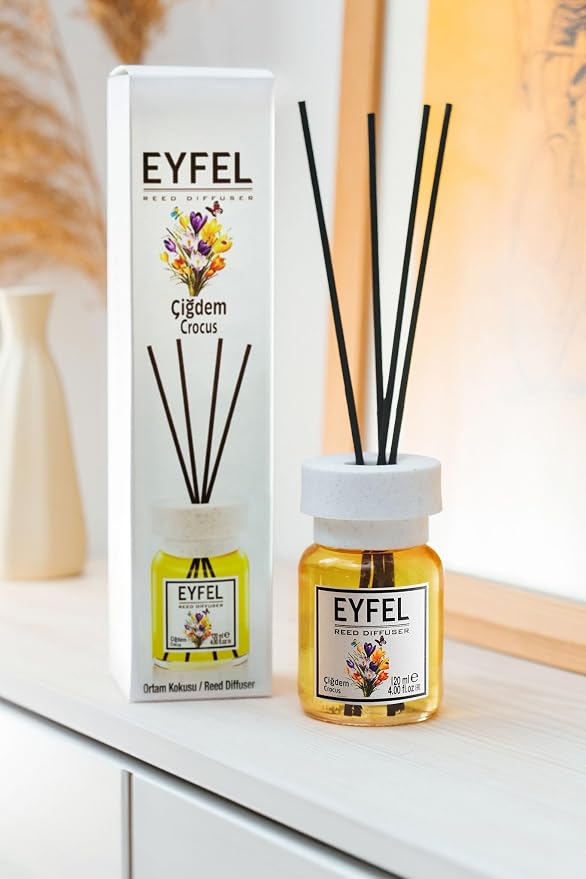 Reed Diffusers for Home – Fresh & Floral Reed Diffuser Set 4.05 fl oz Oil Diffuser Sticks, Bathroom Diffuser, Home
