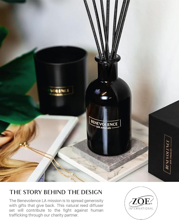 Reed Diffusers for Home, Lavender & Eucalyptus Relaxing Fragrance | Aromatherapy Reed Diffuser Sticks with Gift Box