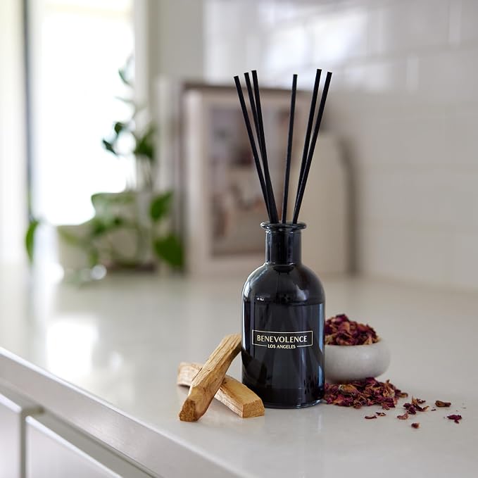 Reed Diffusers for Home, Rose & Sandalwood Relaxing Fragrance | Aromatherapy Reed Diffuser Sticks with Gift Box, alternate