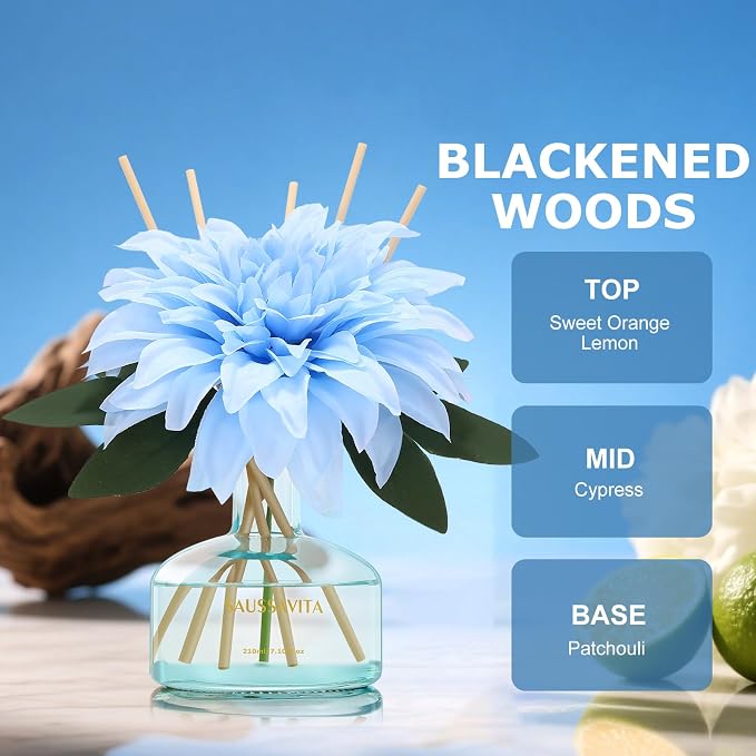 Reed Diffusers Set The Forest of Citrus Scent, Bathroom Floral Scent Diffuser, Reed Diffuser for 120 Days, alternate product