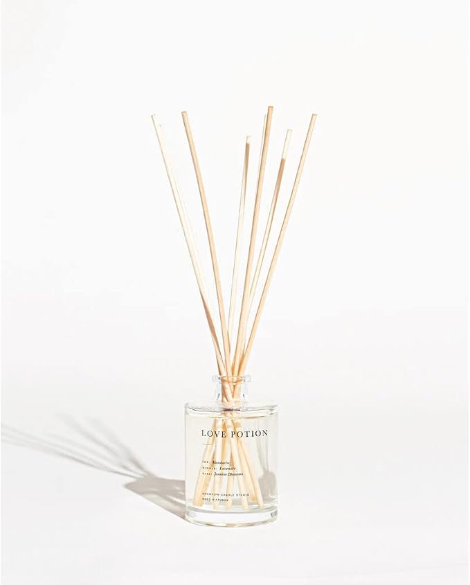 Reed Scent Diffuser - Love Potion - Relaxing Oil Diffuser, Jasmine, Lavender & Mandarin Fragrance, alternate product view 2