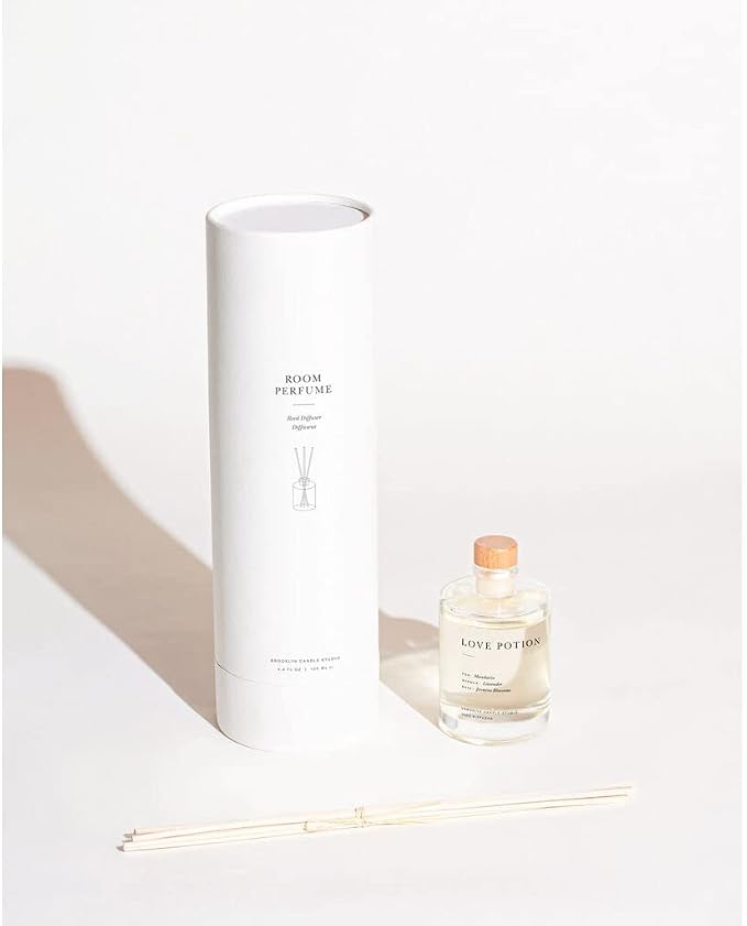 Reed Scent Diffuser - Love Potion - Relaxing Oil Diffuser, Jasmine, Lavender & Mandarin Fragrance, alternate product view 3