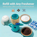 Refillable Fridge Deodorizer Box, Cute Design. PP Plastic Odor Absorber for Baking Soda, Coffee Grounds, Deodorizing Beads.