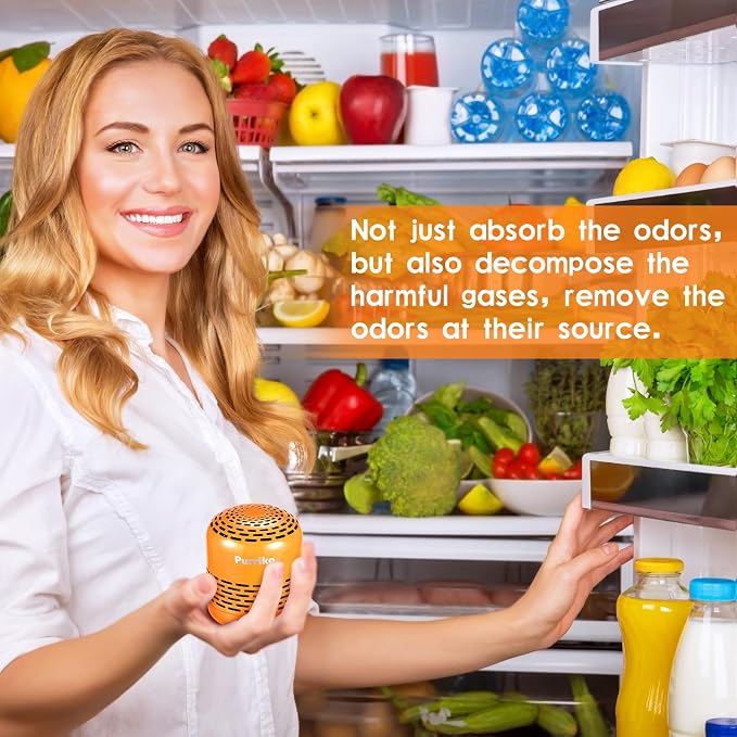 Refrigerator Deodorizer,Lasts up to 10 Years,Refrigerator Odor Eliminator,Fridge Deodorizer,More Effective Than Baking Soda