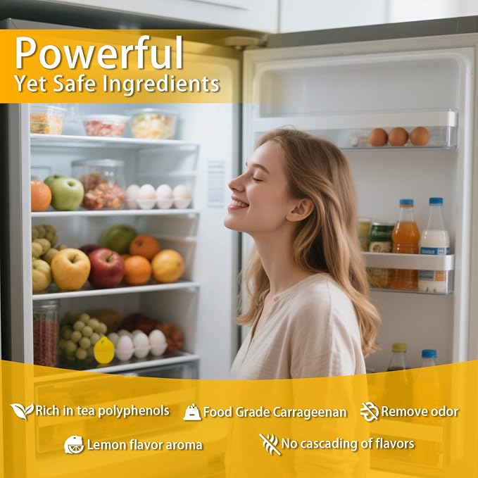 Refrigerator Deodorizer – More Effective Than Baking Soda, Effectively removes stubborn refrigerator odors, alternate product