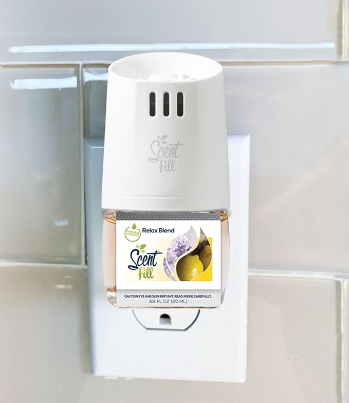 Relax Blend Plug in Air Freshener, Scented Oil Refills, 2 Refills + Diffuser, alternate product view 2