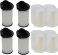 Replacement Filter Set Compatible with Home & Pro & Pet Touchless Vacuum,4-Pack HEPA Pre-Motor Filter & 8 x