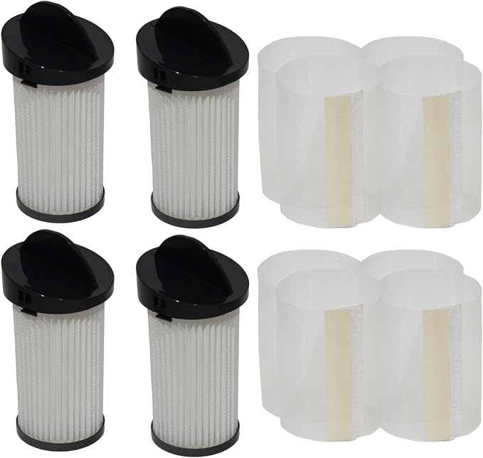Replacement Filter Set Compatible with Home & Pro & Pet Touchless Vacuum,4-Pack HEPA Pre-Motor Filter & 8 x