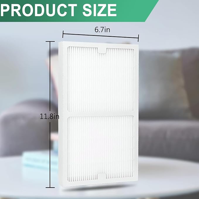 Replacement Filters C Compatible with Idylis IAF-H-100C, IAP-10-200, IAP-10-280 Air Purifiers Include 2 Filters & 2 Carbon
