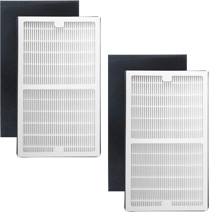 Replacement Filters C Compatible with Idylis IAF-H-100C, IAP-10-200, IAP-10-280 Air Purifiers Include 2 Filters & 2 Carbon