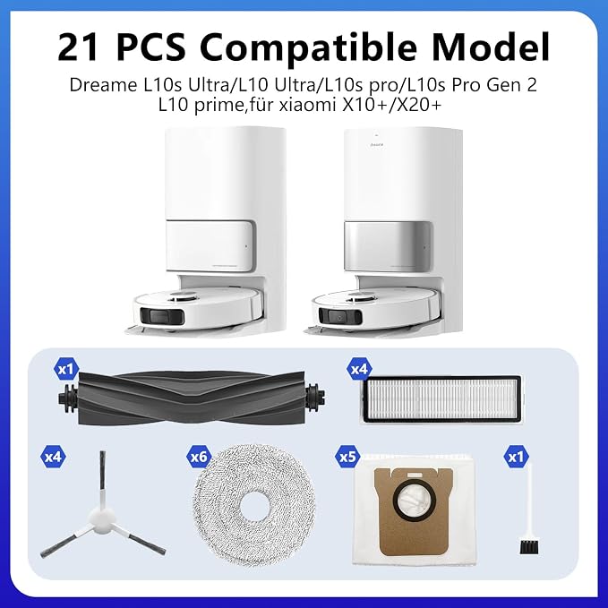 Replacement Part for L10 Ultra /L10s ultra /L10s pro/ L10s Pro Gen 2/ L10 prime; Xiaomi X10+/ X20+ Vacuum