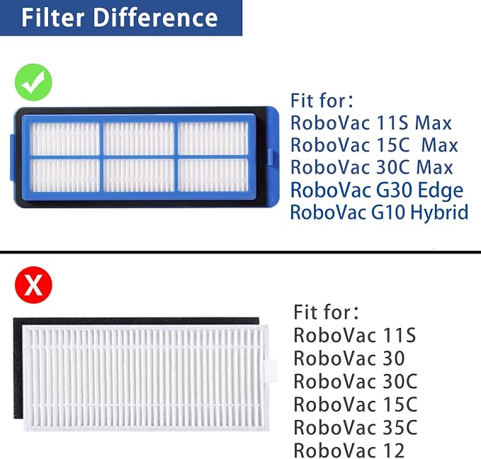 Replacement Part for RoboVac 11S Max RoboVac 15C Max RoboVac 30C Max RoboVac G30 Edge G10 Hybrid Robot Vacuum Cleaner