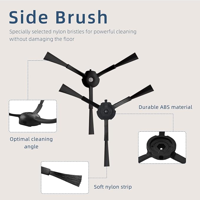 Replacement Parts Accessories Compatibale for S8 Pro Ultra / S8 / S8+ Robotic Vacuum Cleaners Include: 1 Dual Roller