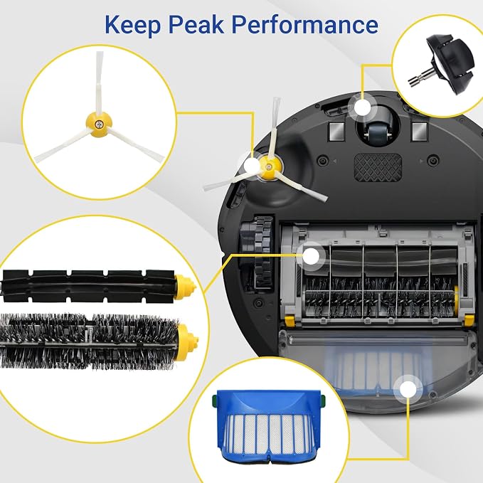 Replacement Parts accessories Kit for Roomba 600 Series 692 675 677 671 694 614 691 670 615 676 639 621 679 Robotic