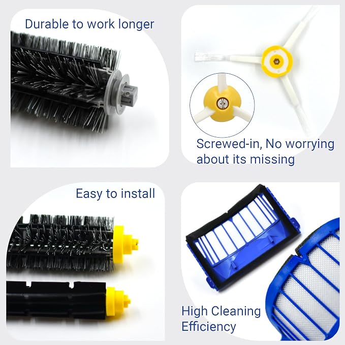 Replacement Parts accessories Kit for Roomba 600 Series 692 675 677 671 694 614 691 670 615 676 639 621 679 Robotic
