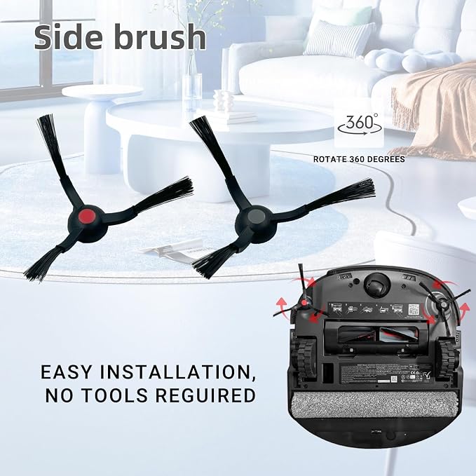 Replacement Parts Kit Compatible With Omni E25 / E28, Vacuum Cleaner Accessories Includes:2 Mop Roller Brush,1 Set Main