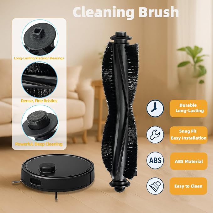 Replacement Parts Kit Compatible with AutoVac Nova S1 Pro Robot Vacuum Cleaner Accessories iHRVS1PRO-3BLK, 1 Main