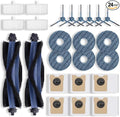 Replacement Parts Kit for Omni C20 Robot Vacuum Accessories, 2 Roller Brushes, 4 Filters, 6 Side Brushes, 6 Mop Pads, 6