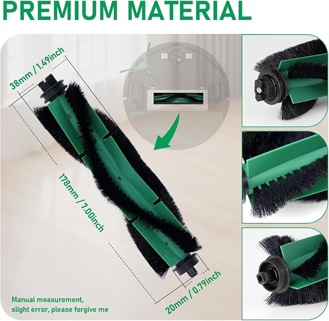 Replacement Parts Pack for Roomba Combo Essential Series Q011, Y0110, Q0120, Y0140 Robot Vacuum Cleaner, alternate