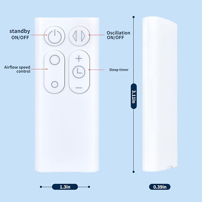 Replacement Tower Fan Remote Control Compatible for Cool Fan AM06 AM07 AM08 (Part Number: 965824-01), alternate product