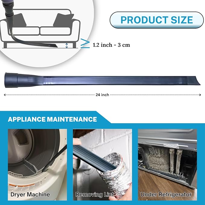 Replacement Vacuum Attachments & Brushes Plus Universal Adapter Kit Compatible with Shop Vacs Accessories 2-1/4" 1-7/8"