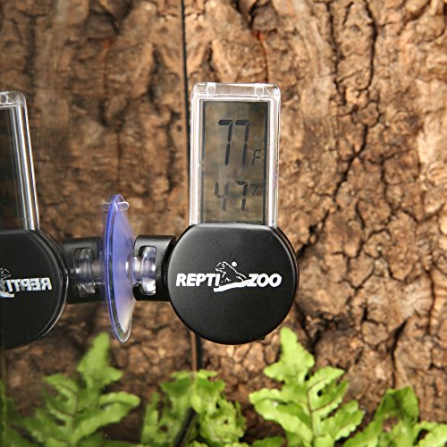 Reptile Terrarium Thermometer Hygrometer Digital LCD Display Pet Rearing Box Reptiles Tank Thermometer Hygrometer with