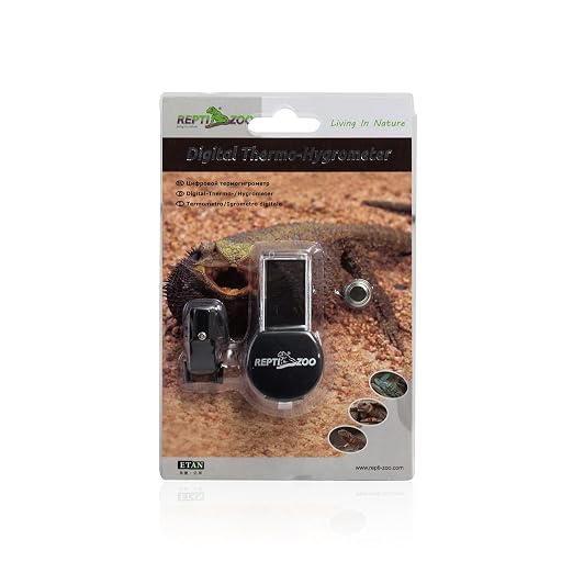 Reptile Terrarium Thermometer Hygrometer Digital LCD Display Pet Rearing Box Reptiles Tank Thermometer Hygrometer with