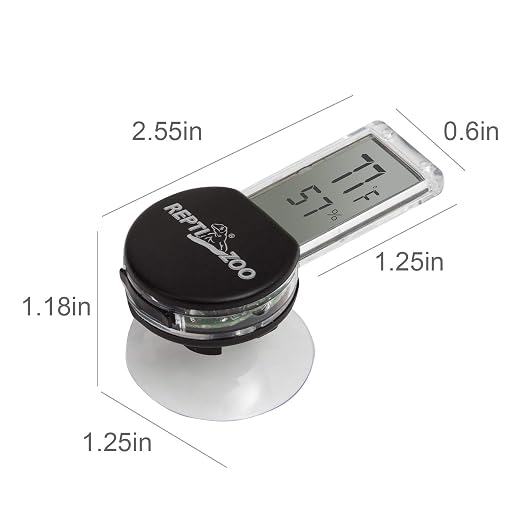 Reptile Terrarium Thermometer Hygrometer Digital LCD Display Pet Rearing Box Reptiles Tank Thermometer Hygrometer with