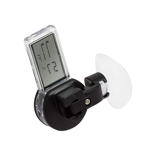 Reptile Terrarium Thermometer Hygrometer Digital LCD Display Pet Rearing Box Reptiles Tank Thermometer Hygrometer with
