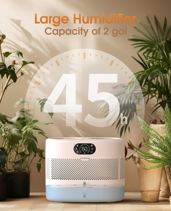 Reuseable Wick Evaporative Humidifier for Bedroom Quiet everyday comfort Baby Humidifier, No White Dust, alternate product