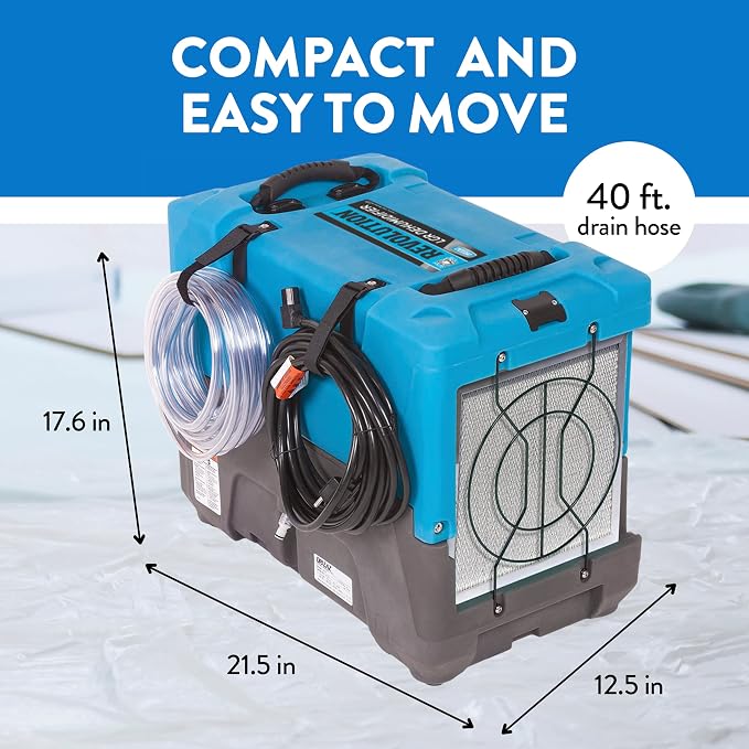 Revolution LGR Commercial Dehumidifier with Pump, 17 Gallon, Industrial Dehumidifier, Compact Dehumidifier, alternate product