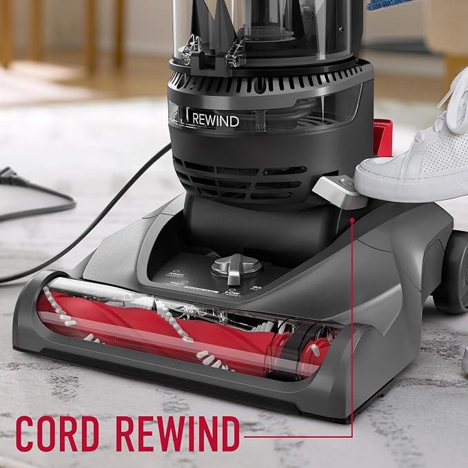 Rewind Pet Upright Bagless Vacuum Cleaner for Carpet and Hard Floors, Automatic Cord Rewind, Above Floor, alternate view 2
