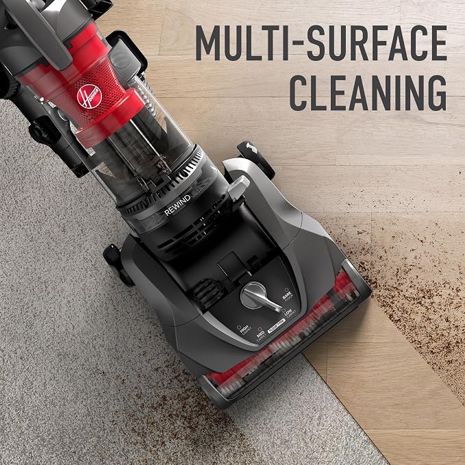Rewind Pet Upright Bagless Vacuum Cleaner for Carpet and Hard Floors, Automatic Cord Rewind, Above Floor, alternate view 3