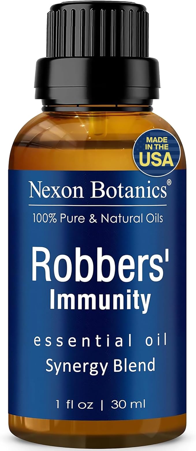 Robbers' Immunity Essential Oil Blend 30 ml - Immune Boost Aromatherapy for Diffusers - Natural Shield Against Impurities