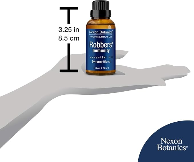 Robbers' Immunity Essential Oil Blend 30 ml - Immune Boost Aromatherapy for Diffusers - Natural Shield Against Impurities