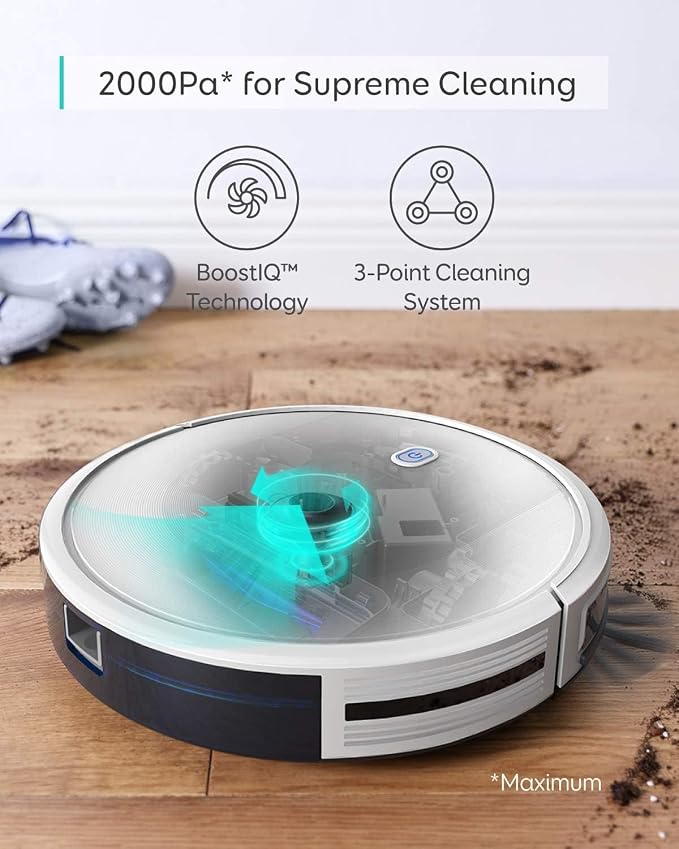 Robot Vacuum 11S MAX, Super-Thin,Powerful Suction, Quiet, Self-Charging Robotic Vacuum Cleaner, alternate product view 2