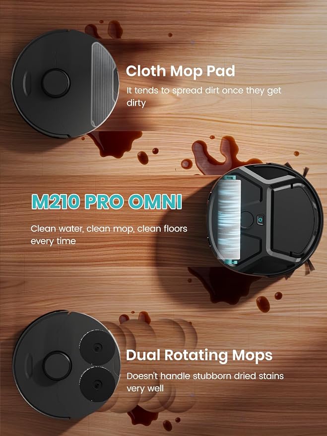 Robot Vacuum and Mop, 18000Pa Strong Suction, Self-Cleaning Roller Mop with Auto Drying, LiDAR Navigation & Obstacle
